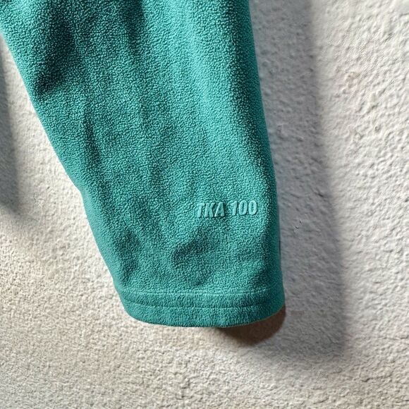 The North Face Womens Teal Quarter Zip Fleece Jacket Pullover Size Medium - Picture 3 of 7